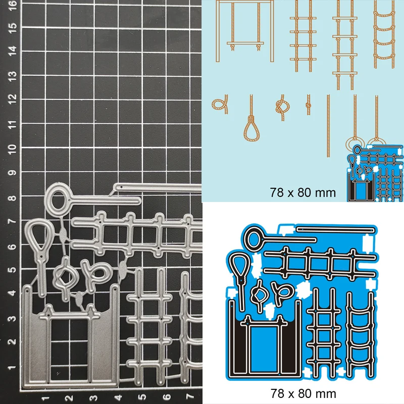 

metal cutting dies cut die mold Rope Ladder decoration Scrapbook paper craft knife mould blade punch stencils dies