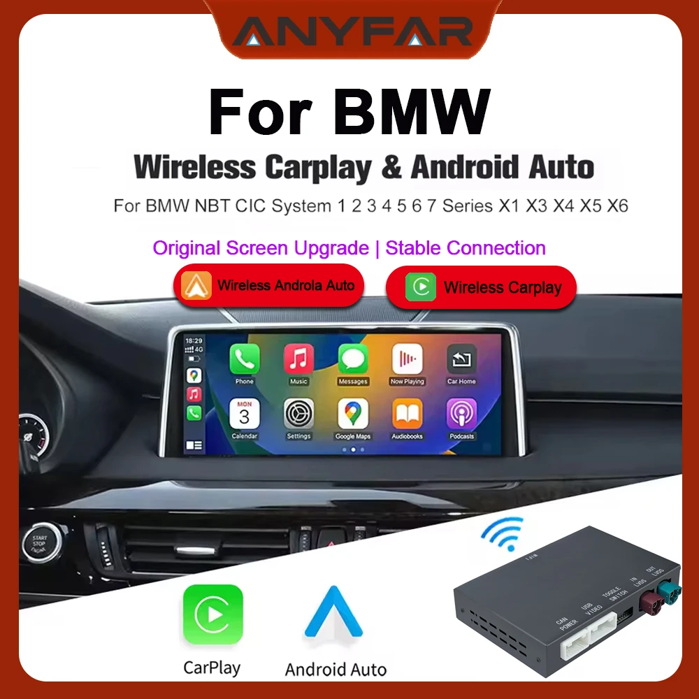OEM Wireless CarPlay Module for BMW NBT,CIC System 1 2 3 4 5 6 7 X1 X3 X4 X5 X6 MINI F56 F15 F16 F25 F26 F48 F01 F10 F22 F20