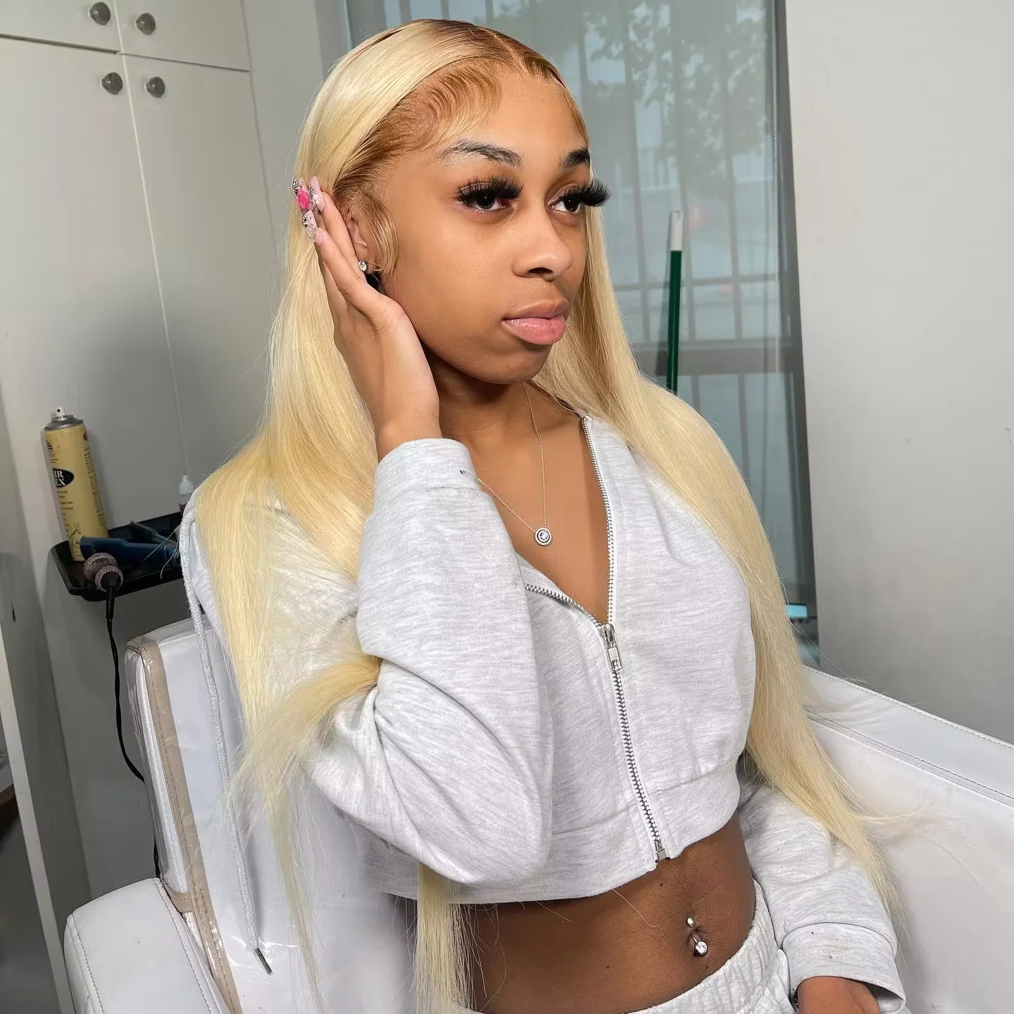 30 Zoll 613 Blonde Lace Front Perücke Echthaar 13x6 HD Lace Frontal Perücke 220 Dichte Gerade Perücken 100 % Echthaar für Frauen