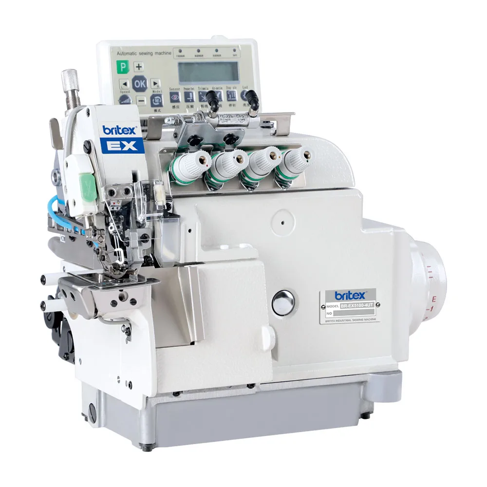 

High Quality Britex Br-ex5200-ut Full Automatic Cylinder Bed High Speed Overlock Sewing Machine