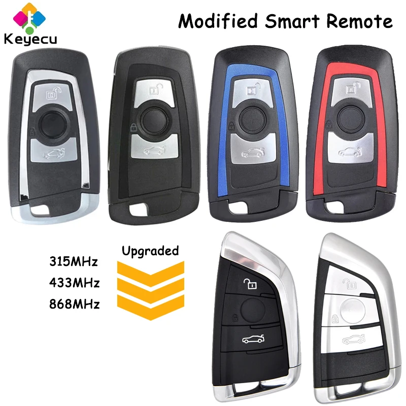 

KEYECU Modified Smart Remote Control Key With 3 Buttons for BMW X3 F25 X4 F25 M2 F87 M3 M4 F80 F82 Fob FEM BDC CAS4 CAS4+ System