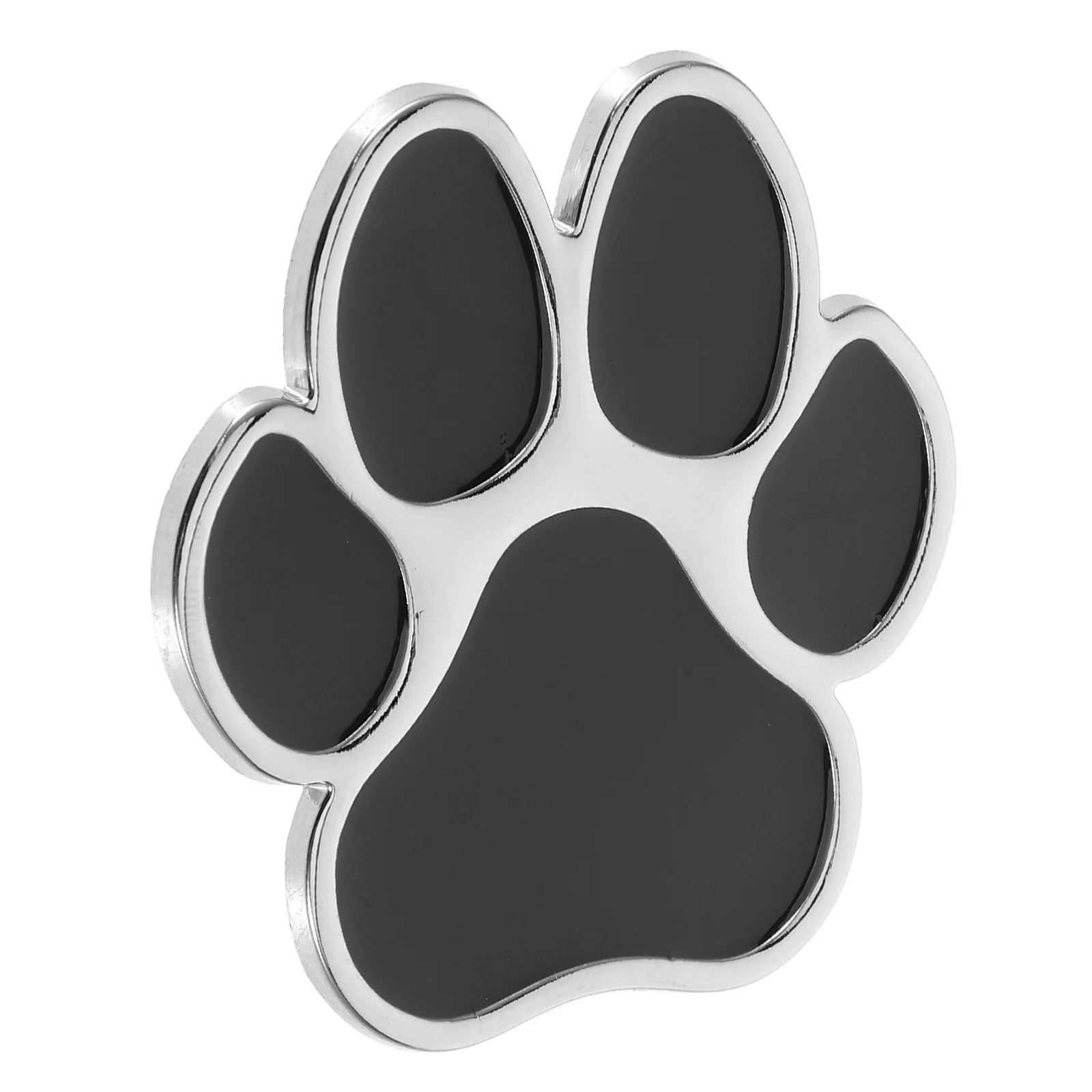 Car Stickers Footprint Interior Accessories Dog Paw Metal Cars for Decorate Auto