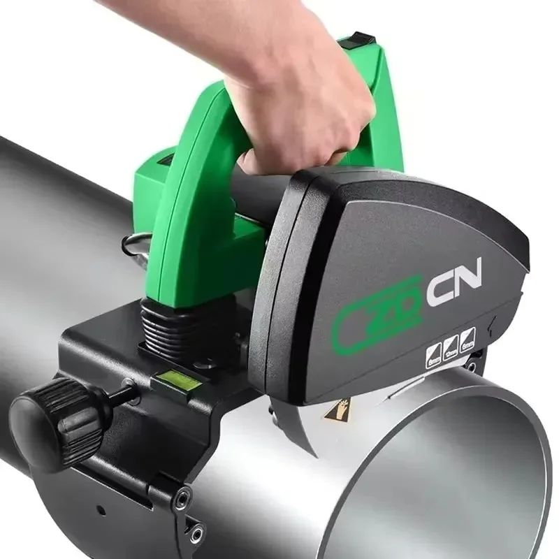 400W 220V Portable Pipe Cutting Machine for Round Steel PVC Aluminum Tube Cutter Hand Pushed Metal Plastic Pipe Saw Model