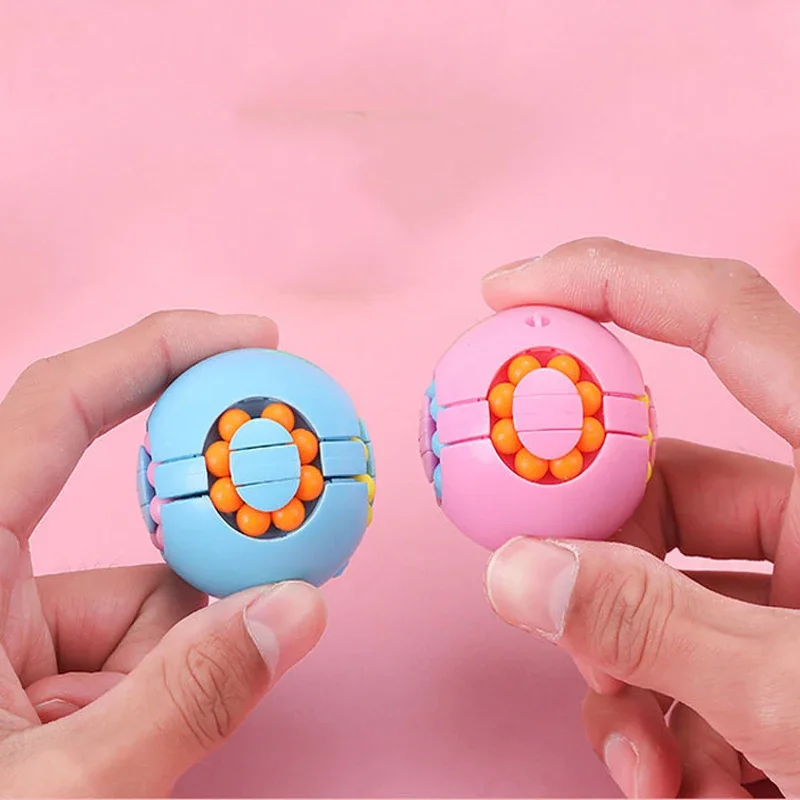 Finger Spinner Cube Toys for Kids, Creative Magic Ball, Birthday Party Favors, Baby Shower, Pinata Filler Gift Bag, 3 Pack