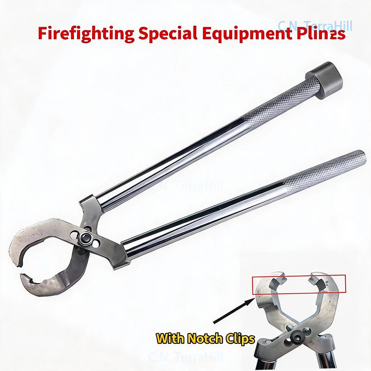 Firefighter Rescue Pry Bar Tool, Stainless Steel Forcible Entry Pryce Tool for Lock Panel Disassembly, Emergency Rescue