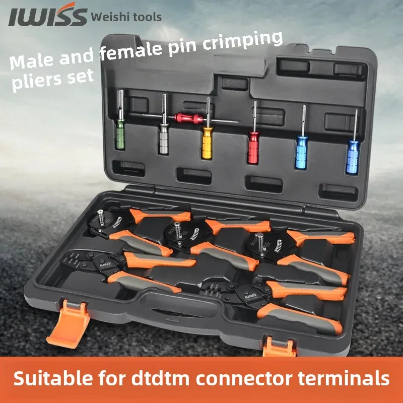 Deutsch Auto Connector DT DTM Male And Female Pin Wire Stripping Pliers Terminal Block Connector Crimping Wire Pliers