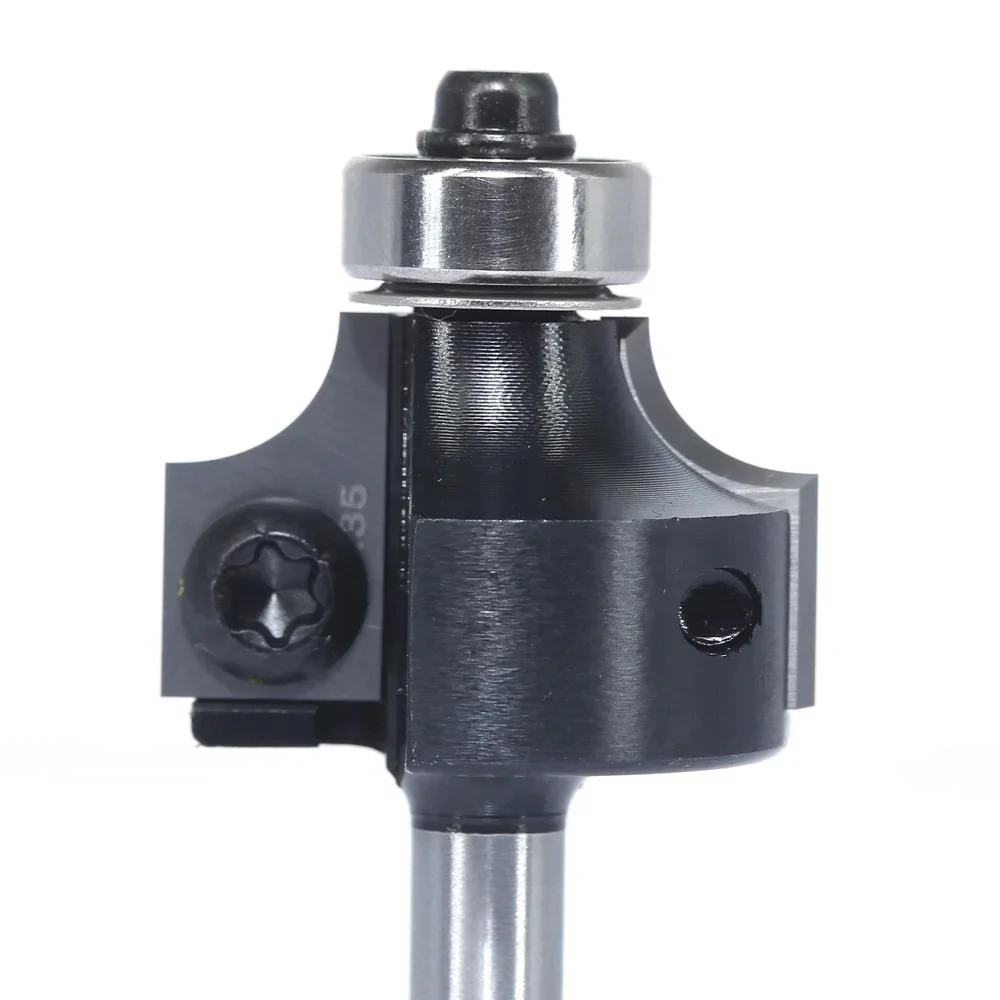 Replacement Insert Style Carbide Corner Round End Mills 1/4 Radius 1/4 Shank Ruter Bit Woodworking Milling Cuttters