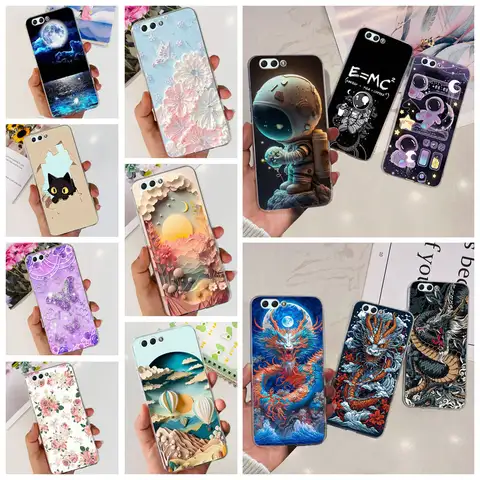 Para asus zenfone 4 ze554kl 4 max zc554kl capa fundas silicone macio tpu claro casos de telefone protetor coque astronauta borboleta