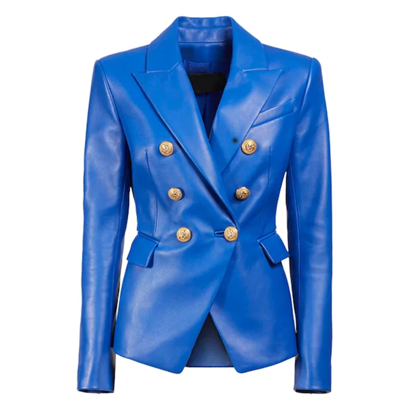 

Women's Slim Jacket Youth Spring and Autumn Casual Suit V-Neck Leather Jacket Motorcycle Clothing Slim Jacket