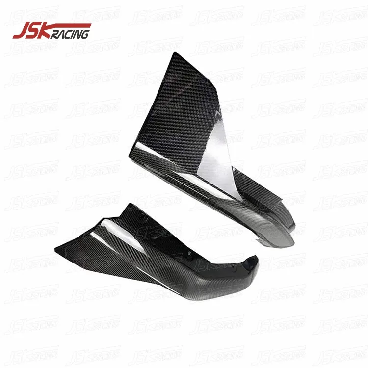 M-PERFORMANCE STYLE CARBON FIBER REAR BUMPER SPLITTERS FOR 2021 BMW 4 SERIES G82 M4