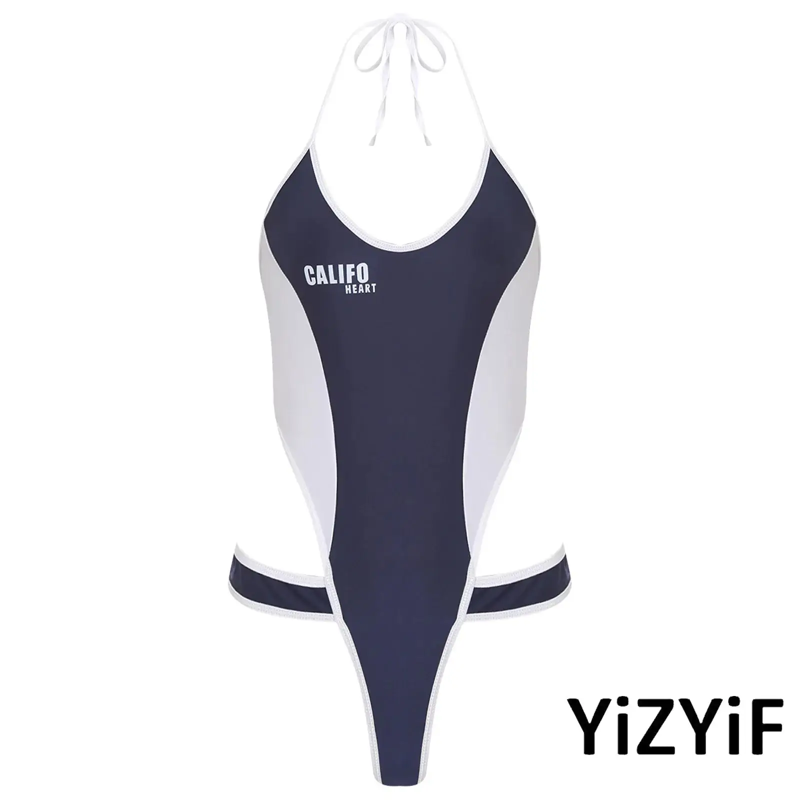 

Erotic Summer Womens One-piece Anime Kawaii Bodysuit Swimwear Hollow Out High Cutting Leotard Lingerie Sexy Bikini Bathing Suit