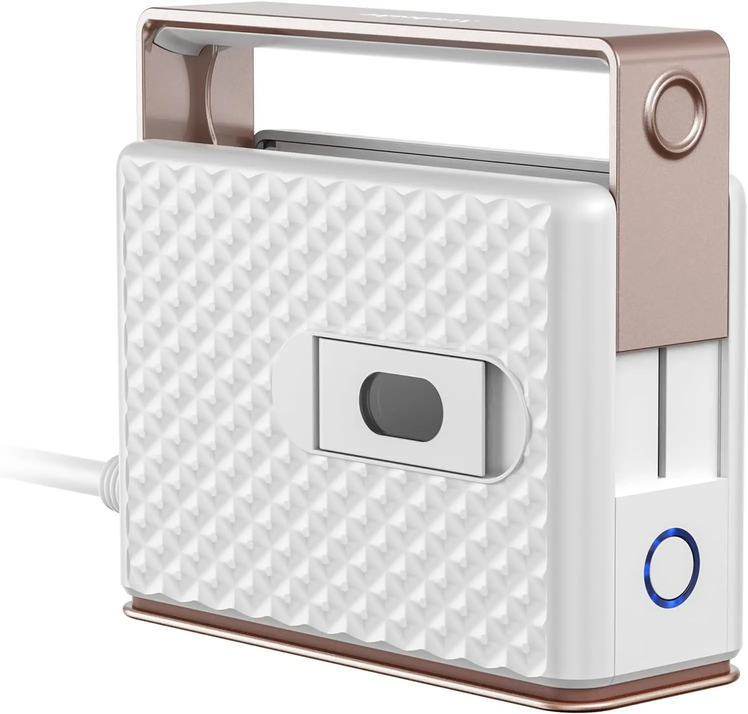 

Ручной паровой утюг для путешествий, 100–240 В, 293 ° F Сухой пароварка, керамическая подошва с антипригарным покрытием, вертикальное и горизонтальное использование, автоматическое выключение, бесшумное