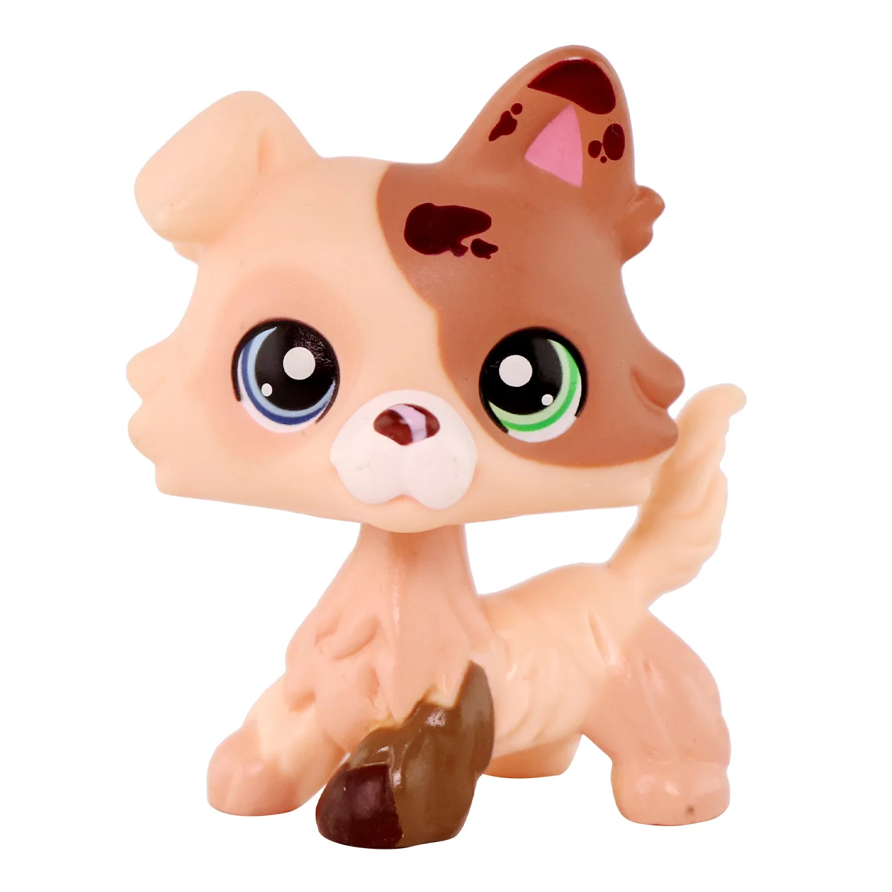 

Little Pet Custom Brown Spotted Butter Collie 065 Puppy Kids Gift Rare Toy Cute