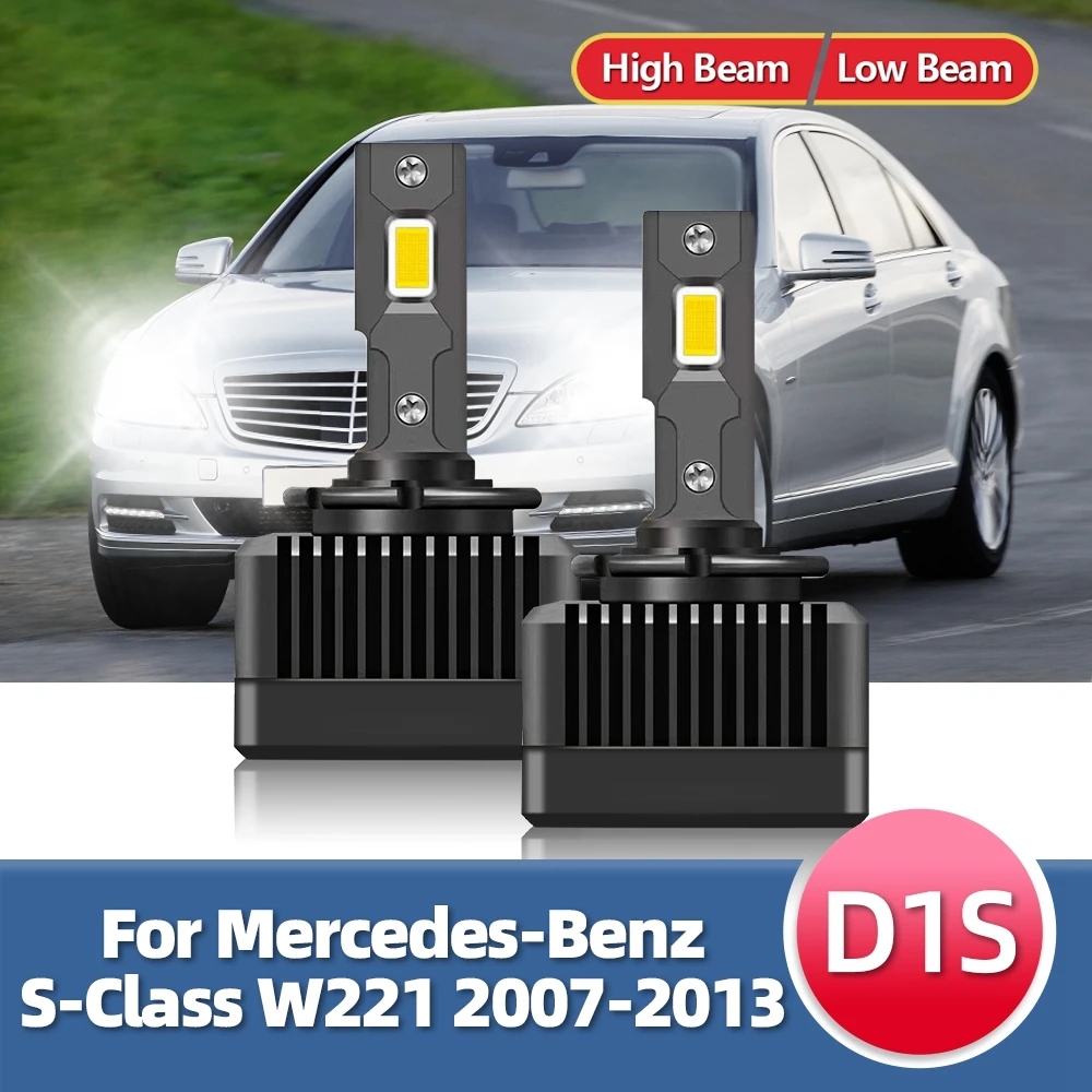 

Фонари головного света HID D1S лампочка 110 Вт 2007 лм Автомобильная фонарь для Mercedes-Benz S Class W221 2008 2009 2010 2011 2012 2013
