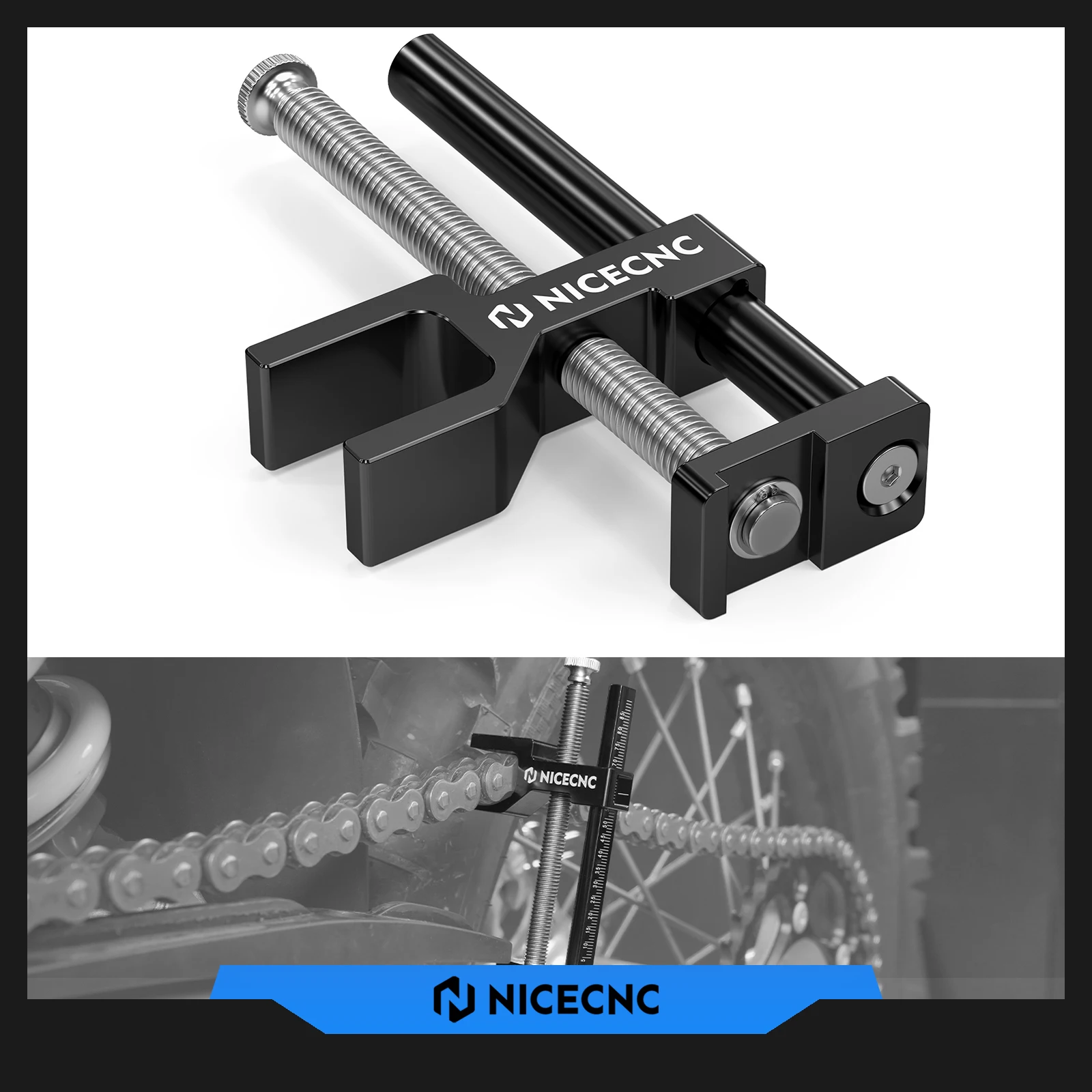 

NICECNC For Yamaha Tenere 700 T700 XTZ 700 MT 07 BMW R1250GS R1200GS R1300GS Universal Motorcycle Chain Slack Adjustment Tool
