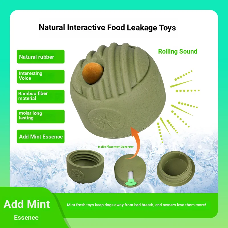 

New pet supplies leakage toy dog silicone bite resistant slow food dispenser licking ball