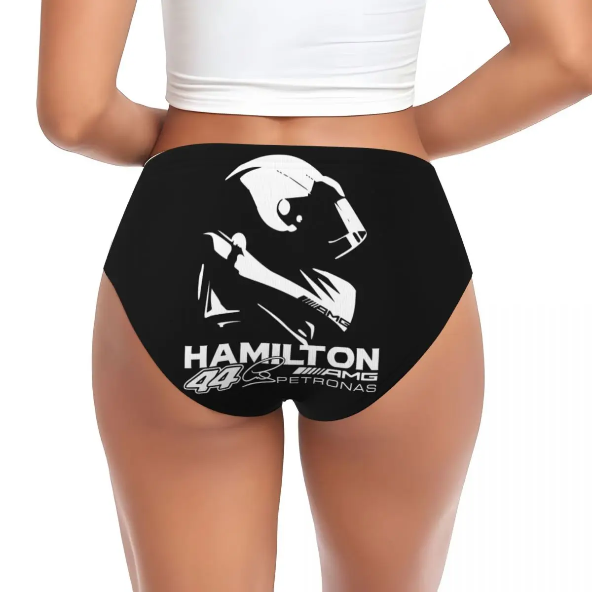 Custom Women Hamiltons 44 Fan Panties Comfort Sport Car Racing Briefs Underwear