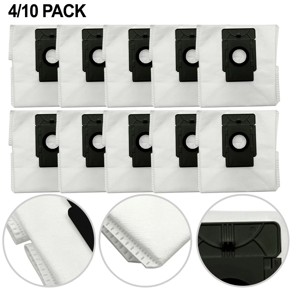 4/10Pcs Dust Bags Replacement For 360 S8 Plus For 360 For Botslab S8 Plus For HONOR For Choice R2 Plus Vacuum Cleaner Accessory