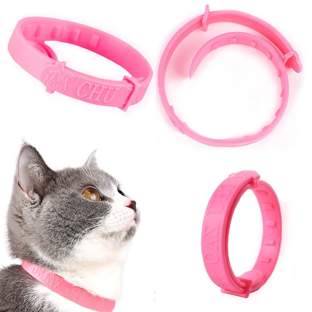 Pet Cat Collar Anti Flea Mite Piolhos Insecticida Mosquito Pet Collar Ajustável artculos Proteção a Longo Prazo Cat Acessórios