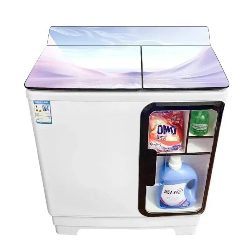 Top Loading Professional Manual Semi-automatic Twin Tub Washer Washing Clothes Machine With Function Wash