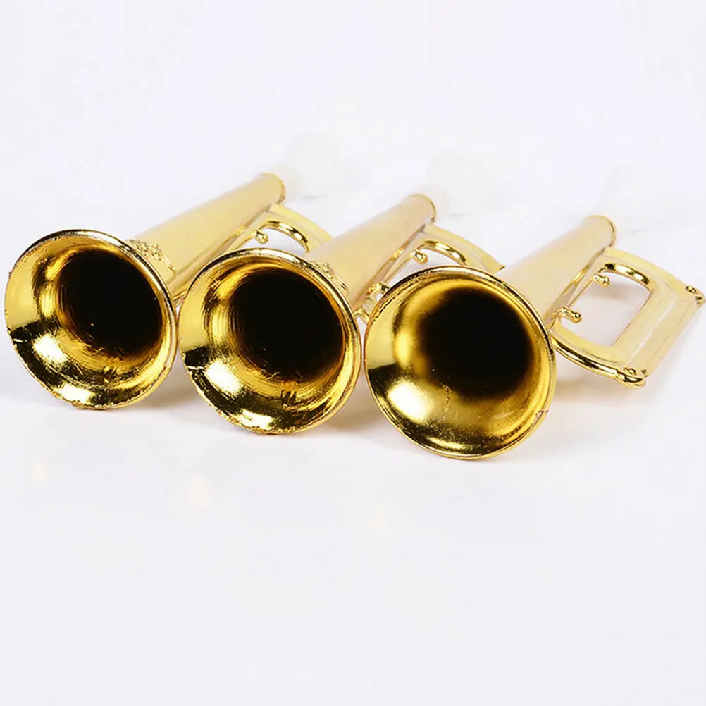 15Pcs Portable Cheering Trumpet for Sports Events Baseball Basketball Football Soccer Versatile Wear-Resistant Loud Trumpet Set