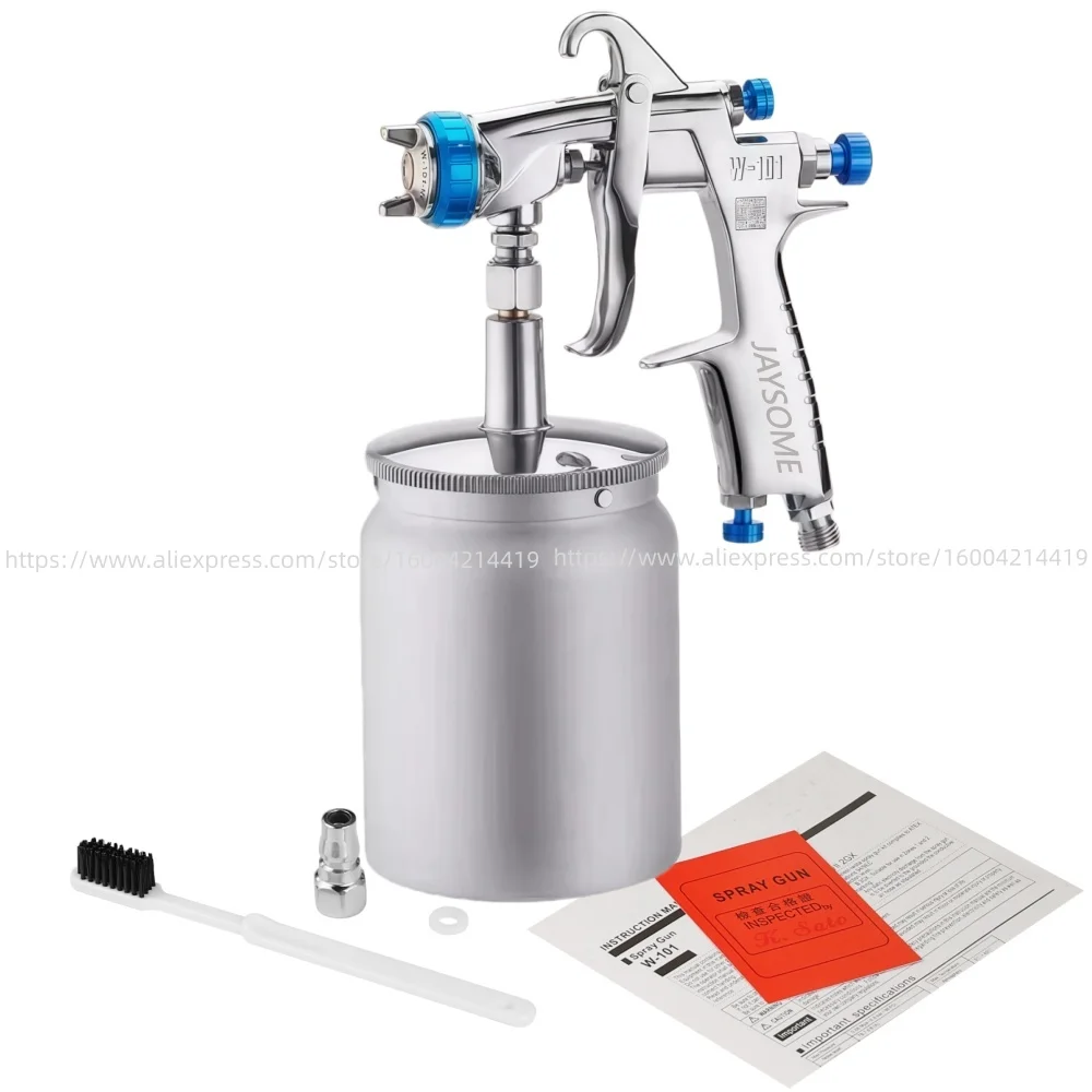 

W-101 Spray Gun for Automotive Car Furniture W101 Paint Gun HVLP W101 Spray Gun Suction Type 600ml Paint Pistol Paint Sprayer