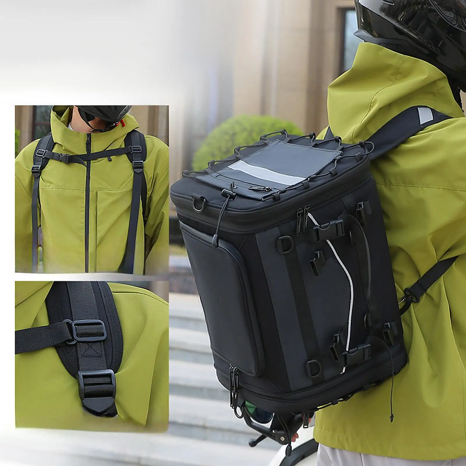 

Сумка для багажника велосипеда Велосипедный рюкзак Сумка на заднее сиденье для покупок на работу