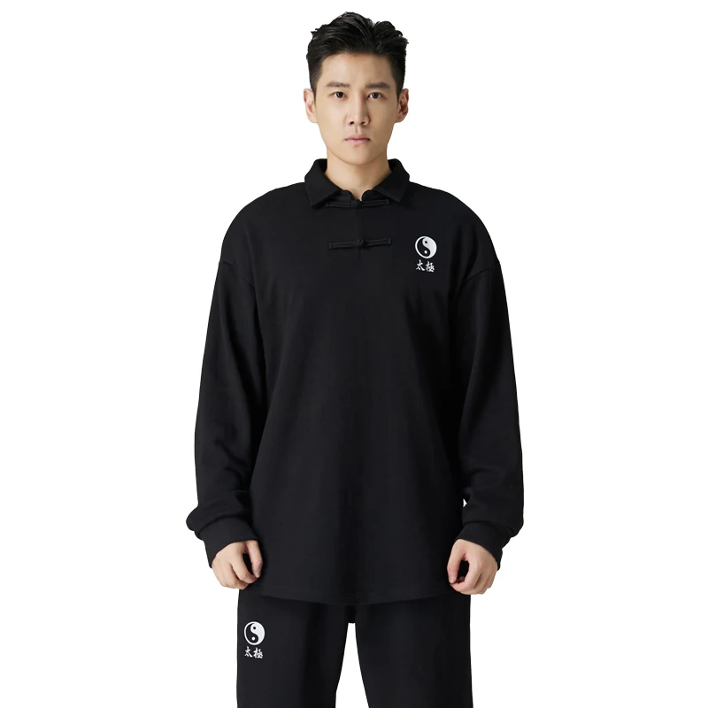 Winter Tai Chi Uniform Cotton Kung Fu Clothing Martial Arts Clothes Exercise Thick Warm for Men for Women Knit Sportswear