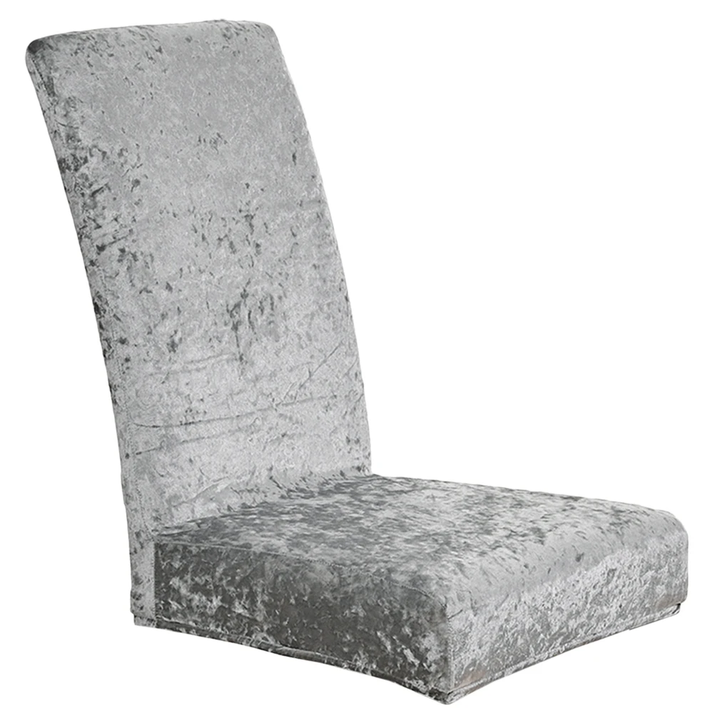 

Chair Slipcover Dining Room Grey Golden Cashmere Home Chair Cover For Living Room Accessories Elastic Cover Protector