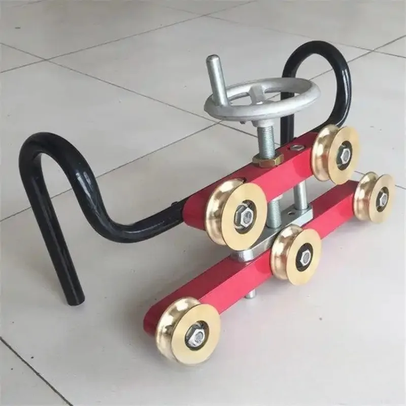 Contact line straightener Contact line straightener