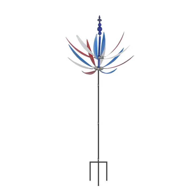 

New Modern Minimalist Decorable Wind Spinner Rotator Art Wind Spinner Wrought Metal Windmill Rustproof Outdoor Garden Supplies