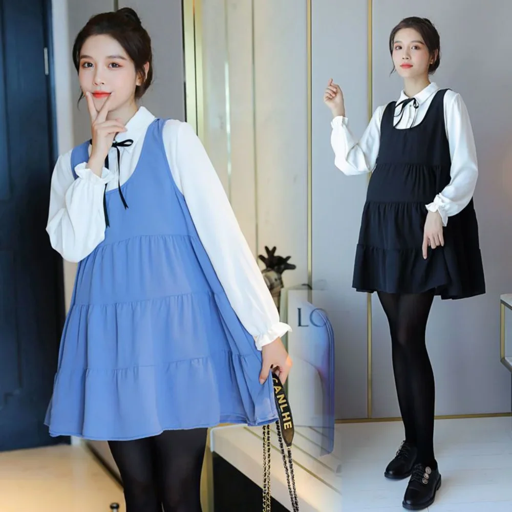 

Ready Stock Maternity Dresses Pregnant Women Short Sleeves Clothes Summer Female Plus Button Pocket Pregnancy Dress Childbirth