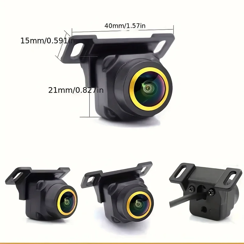 Dynamic Trajectory Camera CCD HD Golden Fish-Eye Lens Night Vision. for Cars SUVs RVs Vans Pickups Truck Backup Camera
