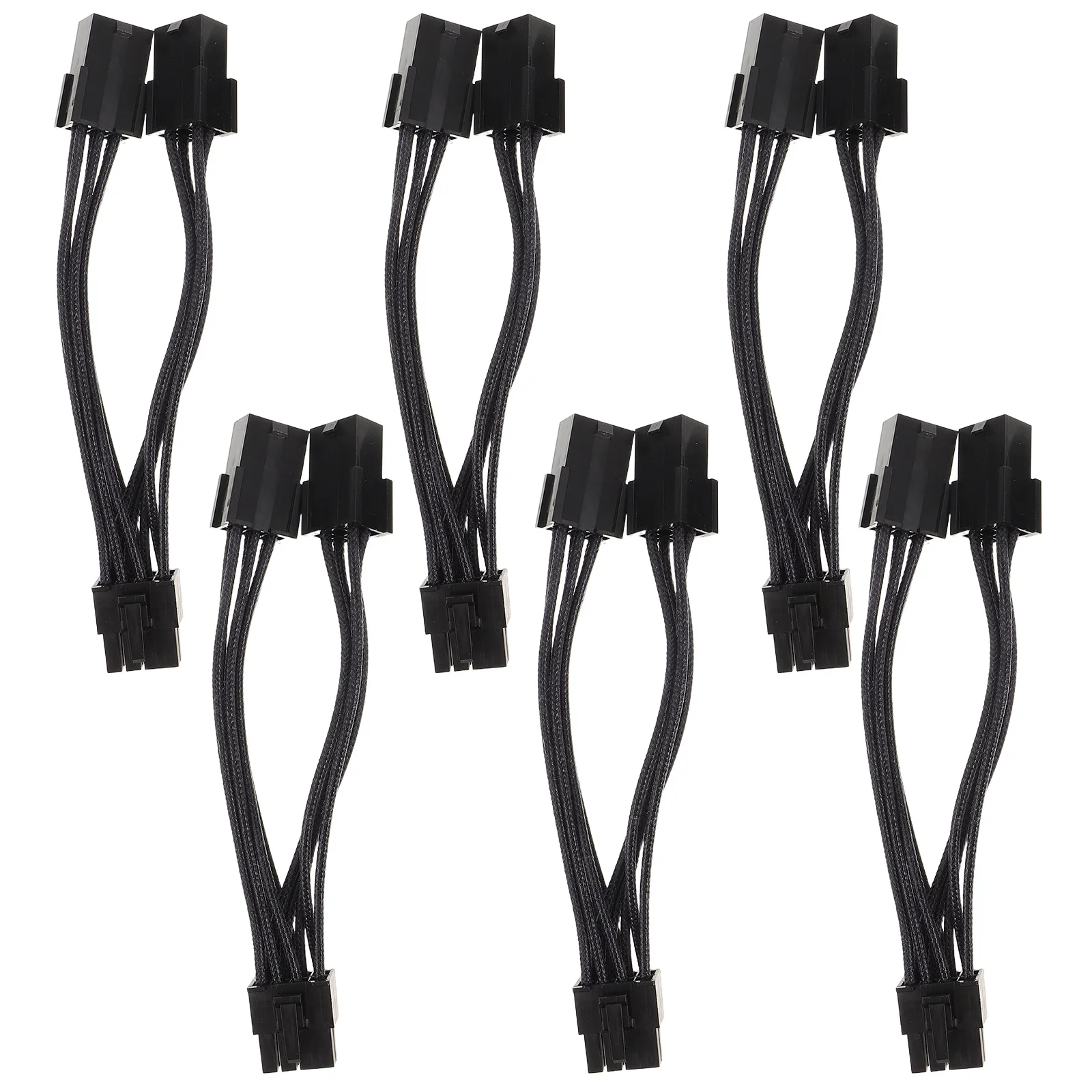

6Pcs Dual 6 Pin to 8 Pin GPU Power Adapter Cable Graphics Card Y Splitter Pcie Extension Cable Video Mining Power Supply