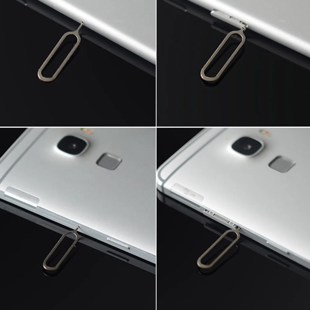 10 pezzi di rimozione del vassoio della scheda SIM Pin di espulsione accessori per telefoni cellulari Pin di rimozione della scheda Sim