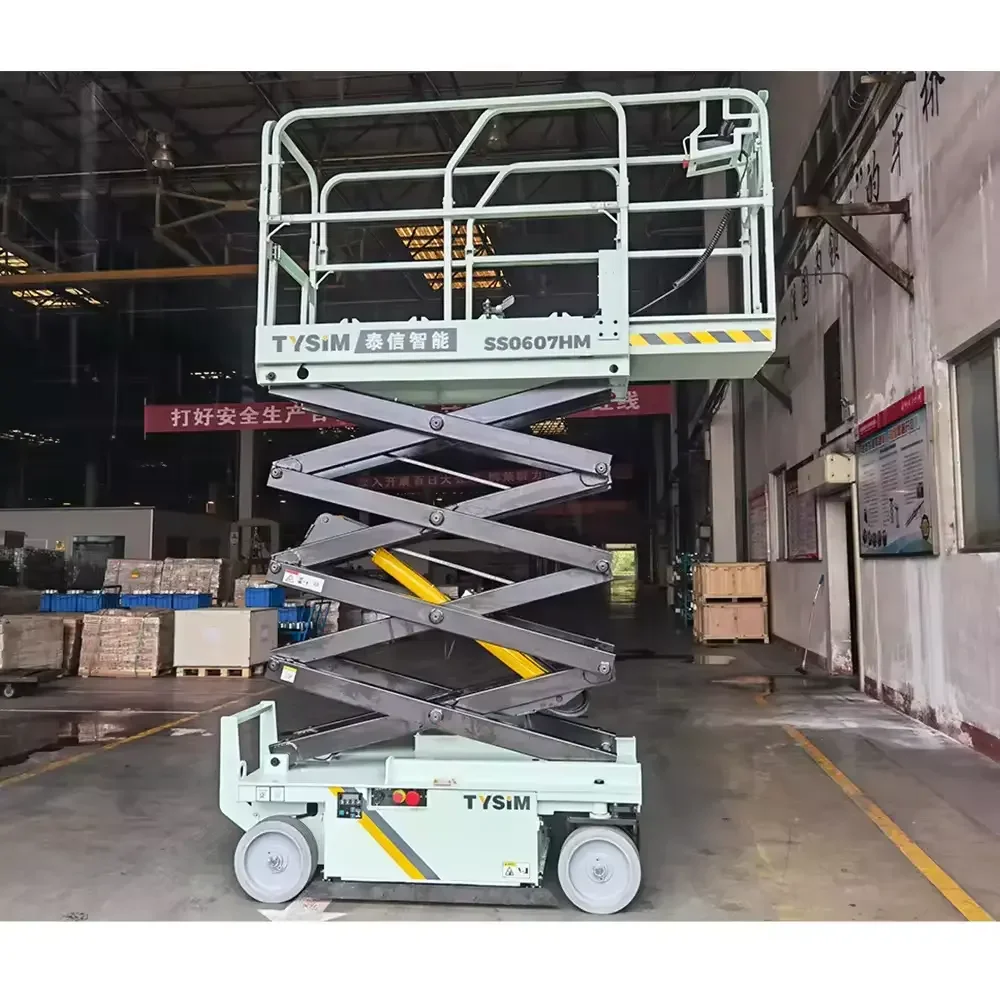 For Hydraulic Scissor Lift with Extendable Platform Electric Pump & Motor Core Components 4*6V Power High Efficiency on Sale