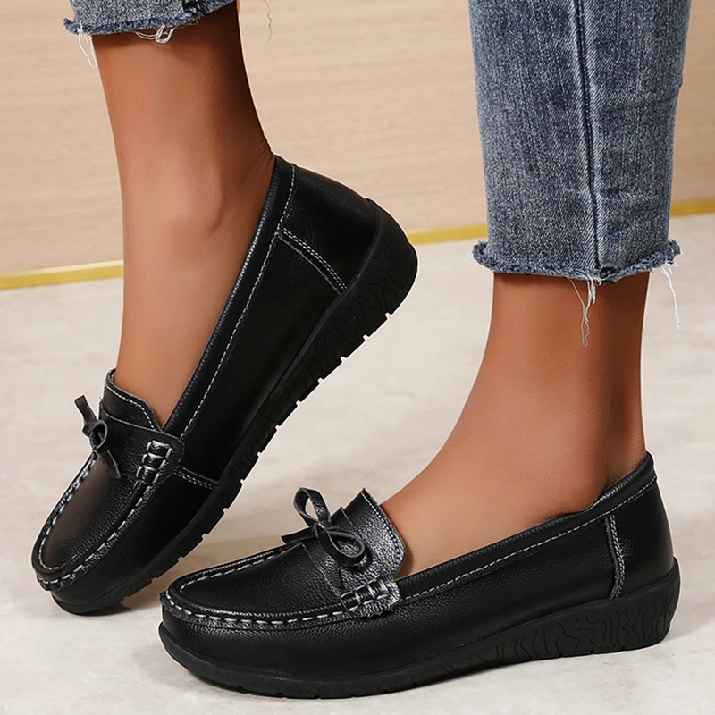 women's flat dress shoes Thursday Boot Company Black Leather Feliz Size 11 Real wool lining and a cushioned arch support insert provide all day comfort and relief. Shupua Flats for Women Round