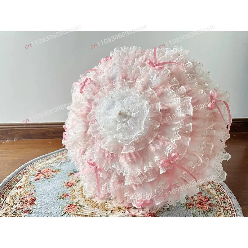 Lo umbrella small feather lolita umbrella flower marriage lace wedding photography umbrella props