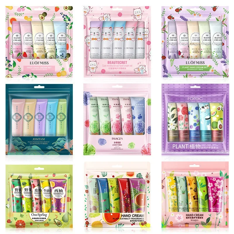 Hand cream gift Vaseline emollient plant fruit fragrance moisturizing improve dryness prevent dryness cracking hand cream set