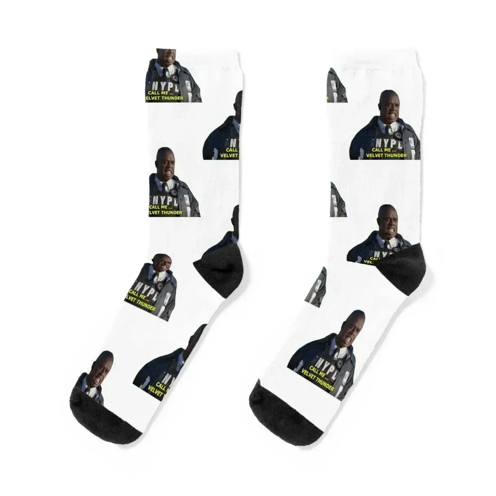 Brooklyn 99 Velvet Thunder Socks halloween cycling Stockings bright garter Women's Socks Men's