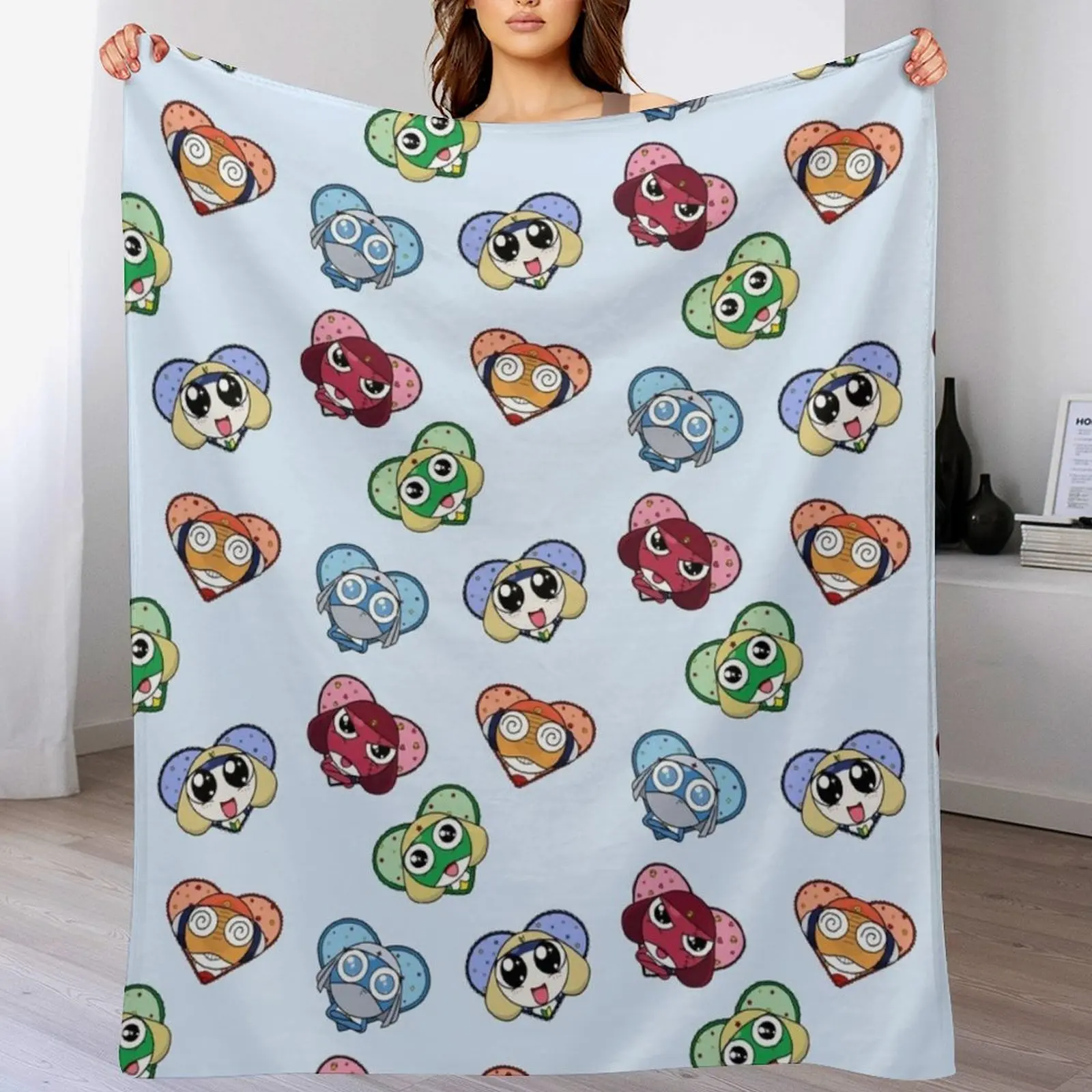 

Space frogs in love 2.0. Throw Blanket Giant Sofa Thin Sofa Blankets