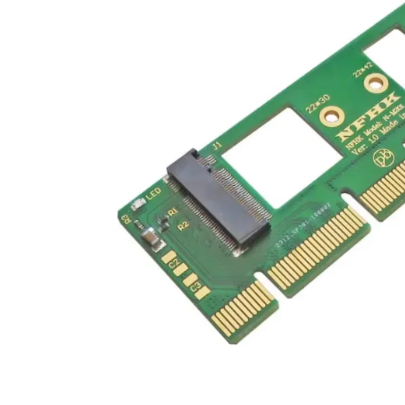 Adaptador NVMe M.2 NGFF SSD Riser Card PCI Express 3.0 16x X4 Conversor para velocidades de transferência de dados aprimoradas