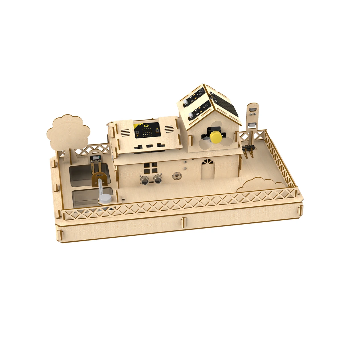 Hiwonder IoT Smart House Kit with Sensor Microbit Programming Electronic DIY STM Education Robotics Kits for Kids