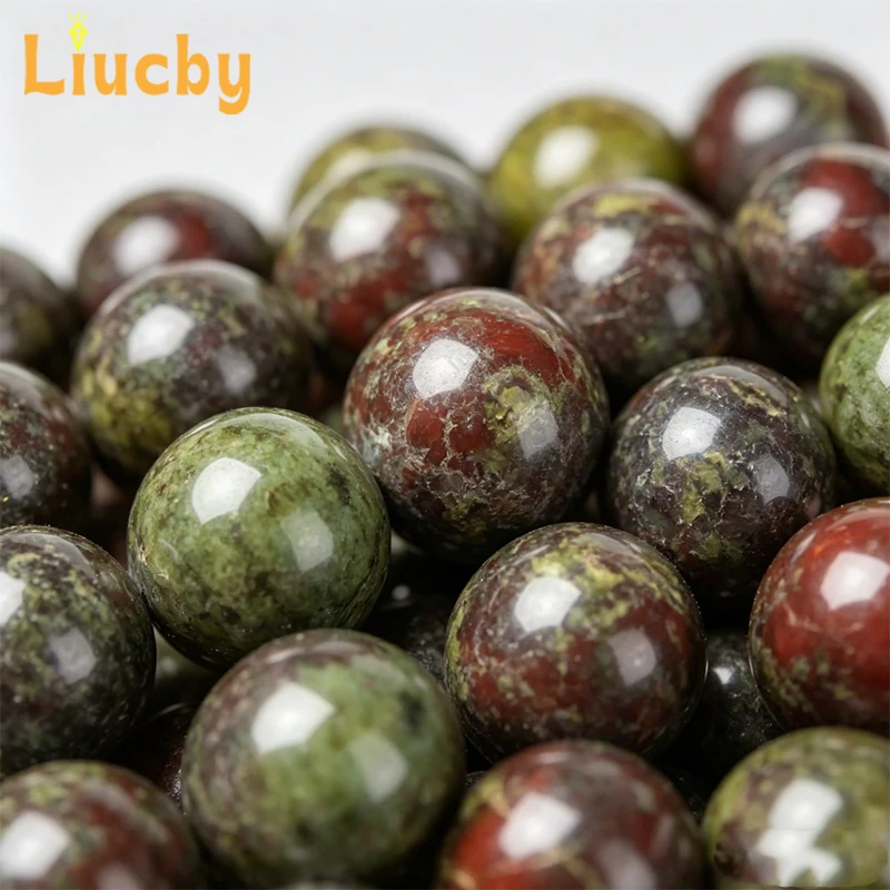 Natural Dragon Blood Jasper Round Beads Loose Gemstone Beads for Jewelry Making DIY Bracelet Necklace 6mm 8mm 10mm 15inch Strand