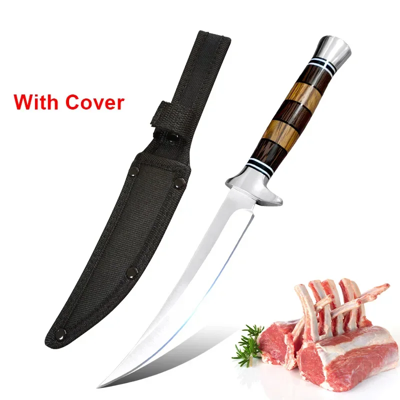 Sashime Knife Fish Filleting Knife Meat Cleaver Fish Knife Stainless Steel Wood Handle Kitchen Knives Chef Cooking Boning Knife