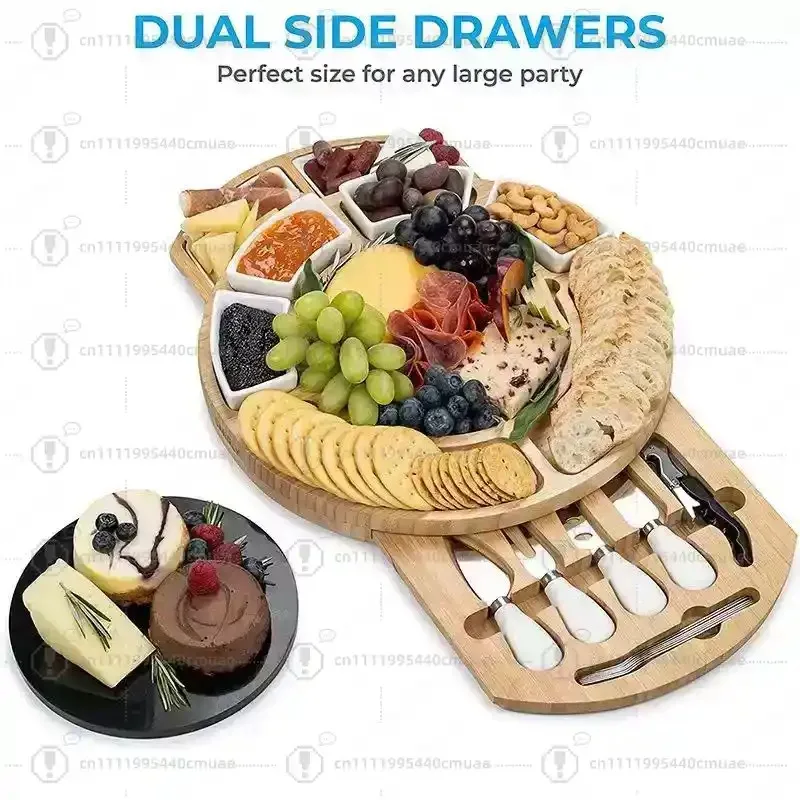 Solid wood cutting board New cheese cheese cutting board Pull multi-functional cutting board Household fruit bread