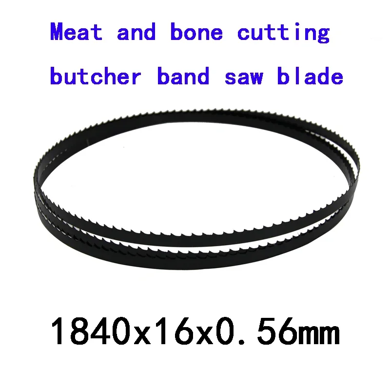 1840mm meat and bone cutting butcher band saw blade for machine electric Fast cutting Frozen meat shop bone saw blade