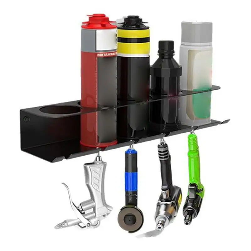 Wall Mounted Aerosol Spray Organizer Metal Aerosol Spray Can Holder Large Opening Multipurpose Easy Access Aerosol Bottle