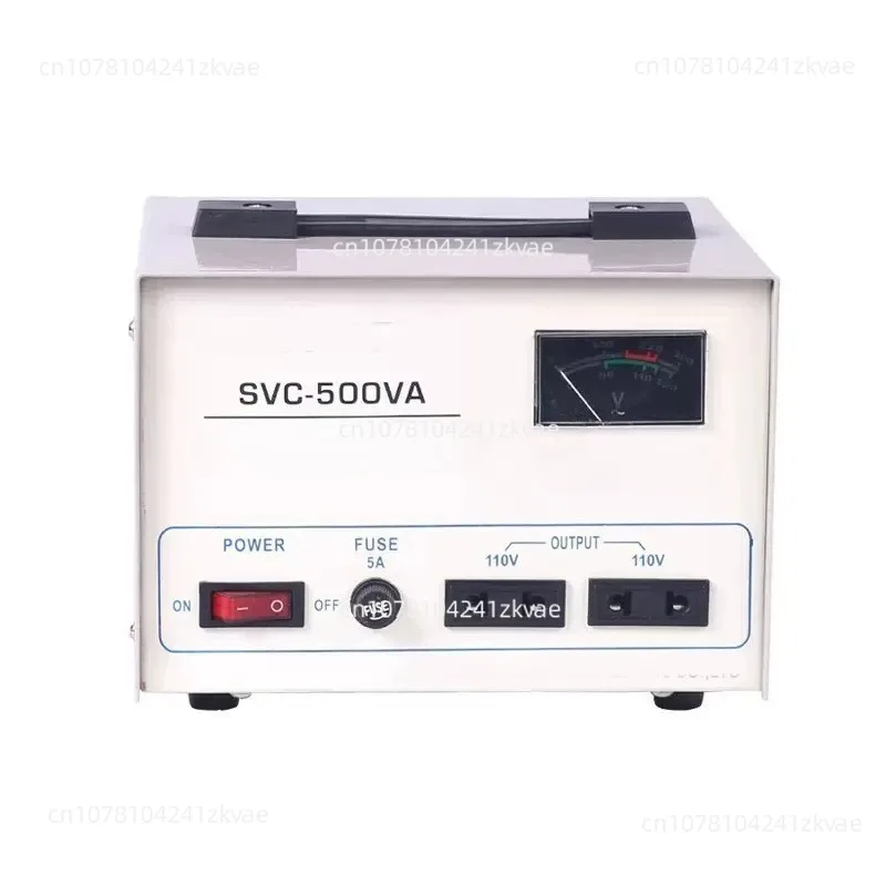 Single-Phase Voltage Stabilizer Input: 60-150V Stabilized Output: 110V Copper-Wound Coil AC Voltage Stabilizer