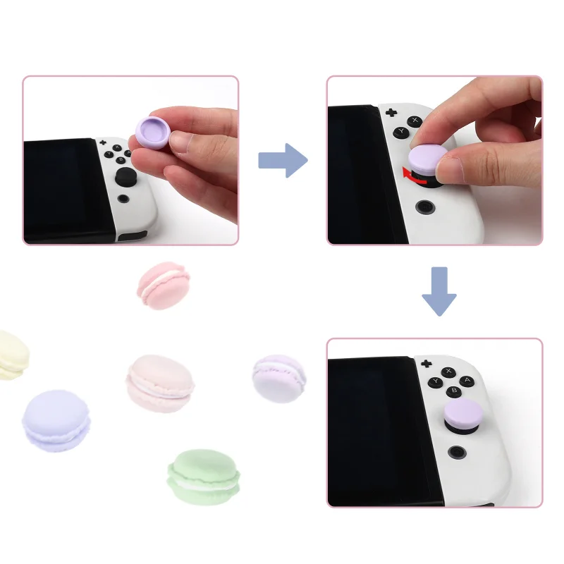 Silicone macio Thumbstick Grips Protector para Switch Joycon Joystick Caps Lite Oled Console Controller Cover Gamepad Acessórios